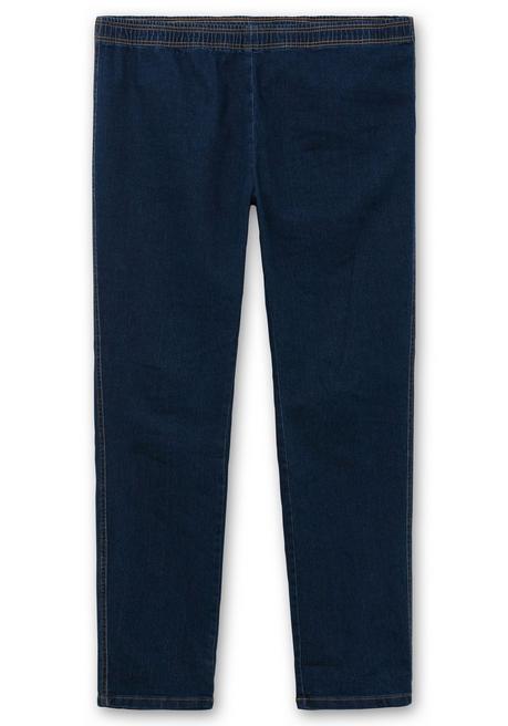 sheego Schmale Jeans mit Stretchbund, ohne Taschen - dark blue Denim sheego Super Rabatt