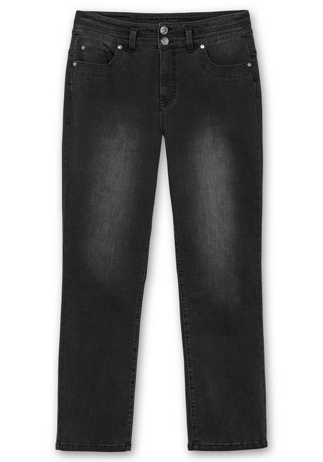 sheego Gerade Jeans in Curvy-Schnitt MANUELA - black Denim sheego Rabatte dieses Monats