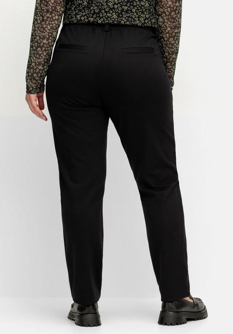sheego Schmale Joggpants im Cargostil, mit Komfortbund - schwarz sheego Verkauf