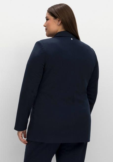 sheego Blazer mit Reißverschluss-Taschen - nachtblau sheego Schlussverkauf