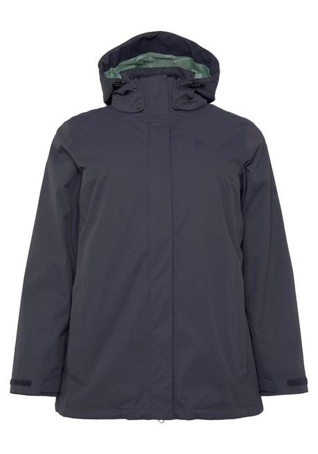 Jack Wolfskin 3-in-1-Funktionsjacke - graugrün sheego Fabrik Onlineshop