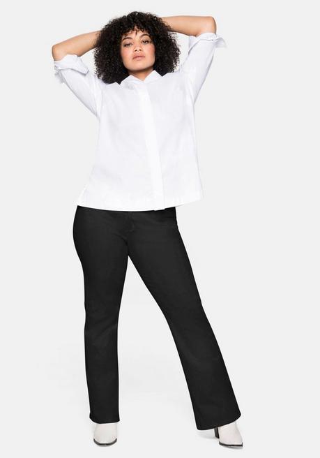 sheego Hemdbluse mit verdeckter Knopfleiste - weiß sheego Flash Sale
