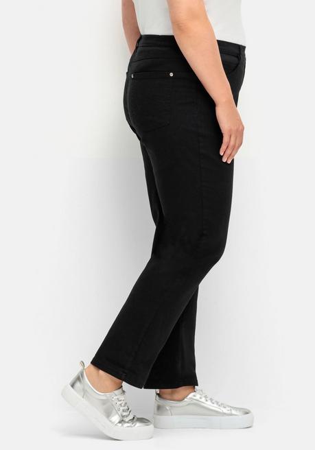 sheego Gerade Stretch-Jeans mit Komfortbund - black Denim sheego Begrenztes Angebot