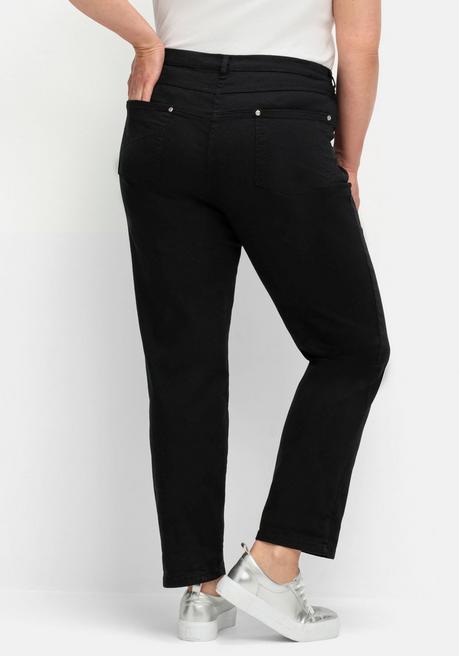 sheego Gerade Stretch-Jeans mit Komfortbund - black Denim sheego Begrenztes Angebot