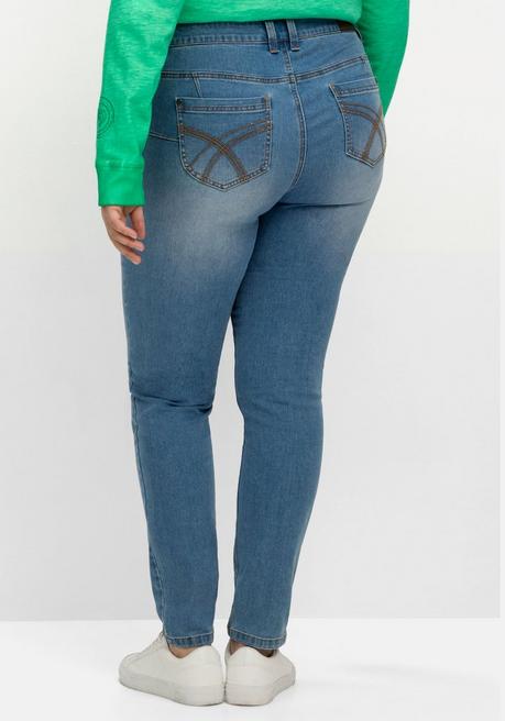 sheego Skinny Jeans in Curvy-Schnitt SUSANNE - blue Denim sheego Online Shopping