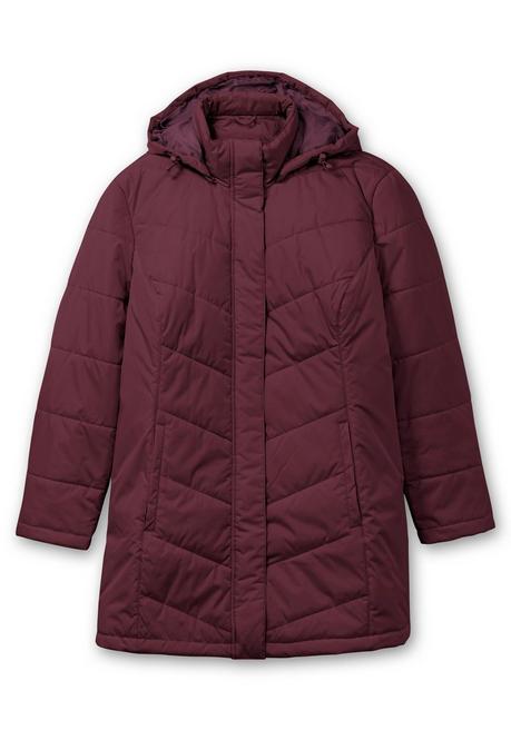 sheego Steppjacke mit abnehmbarer Kapuze - bordeaux sheego Black Friday