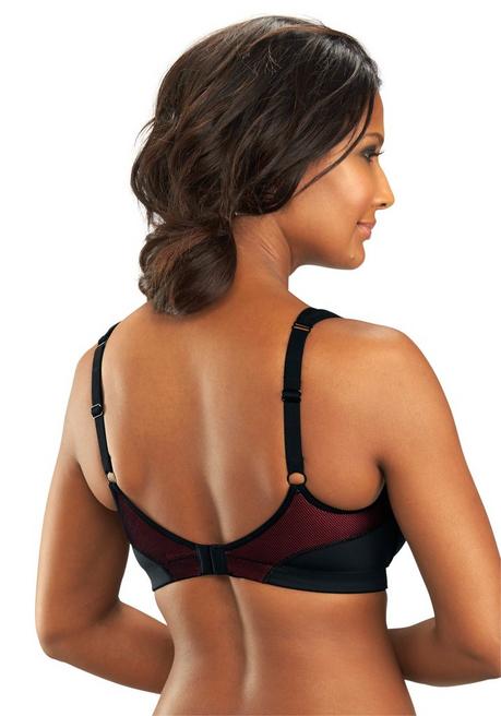 H.I.S EM LBG Sport-BH - schwarz-pink sheego Lagerräumung