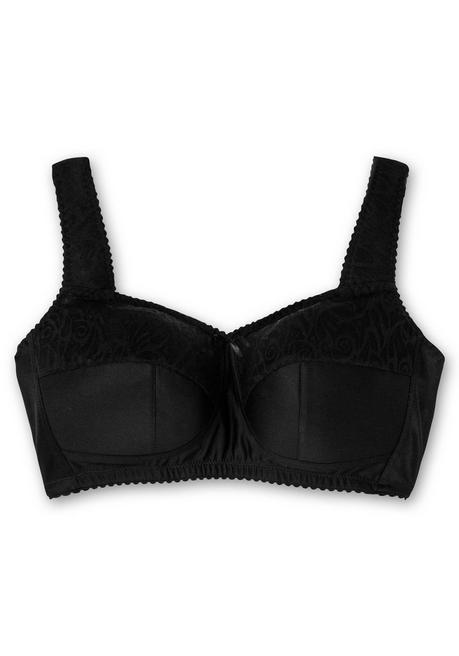 sheego Entlastungs-BH mit transparenter Spitze, ohne Bügel - schwarz sheego VIP-Rabatte