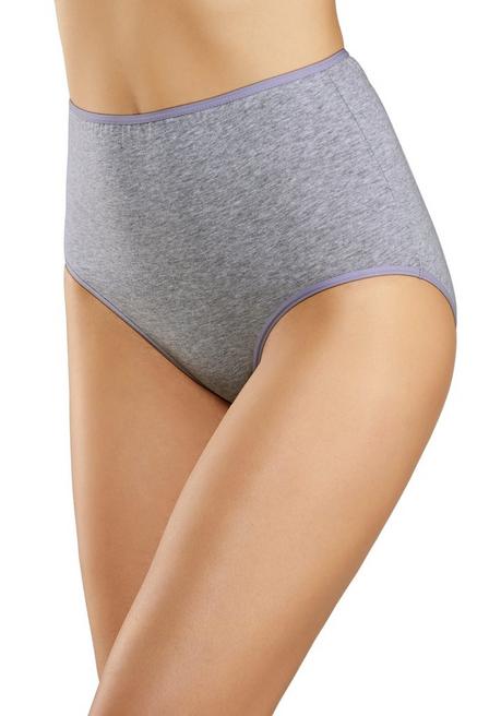 PETITE FLEUR Taillenslip - grau+weiß sheego