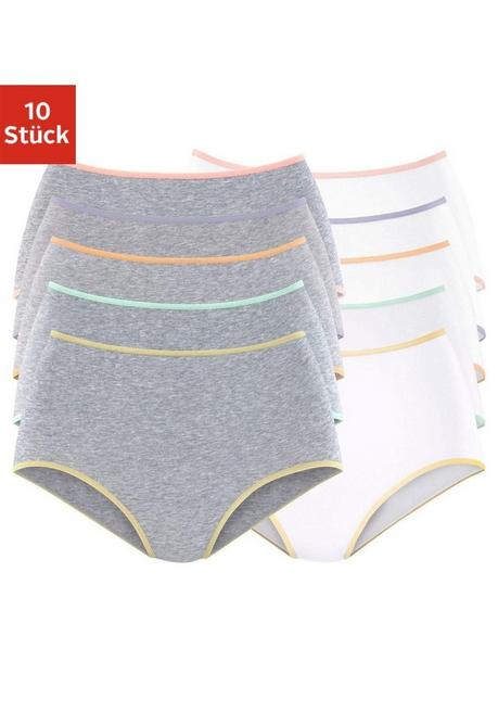 PETITE FLEUR Taillenslip - grau+weiß sheego Wochenangebot