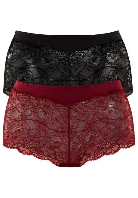 VIVANCE Panty - bordeaux+schwarz sheego Rabatte dieses Monats