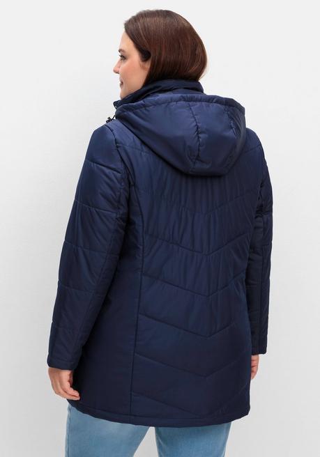 sheego Steppjacke mit abnehmbarer Kapuze - marine sheego Fabrikpreis