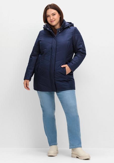 sheego Steppjacke mit abnehmbarer Kapuze - marine sheego Fabrikpreis