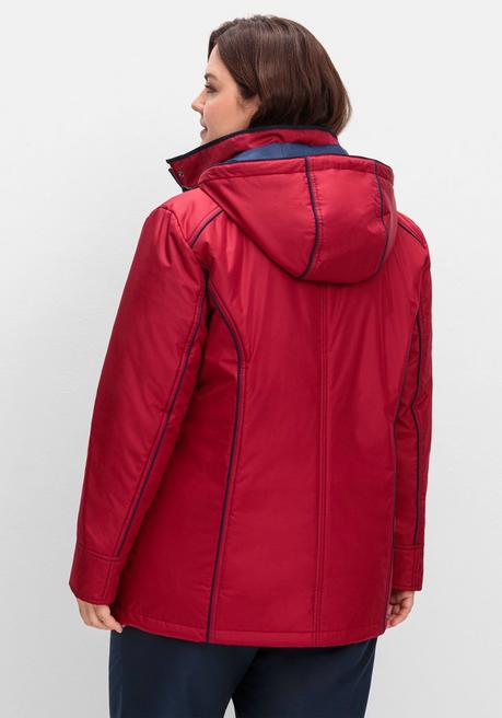 sheego Wind- und wasserabweisende Funktionsjacke - rot sheego Tiefpreis