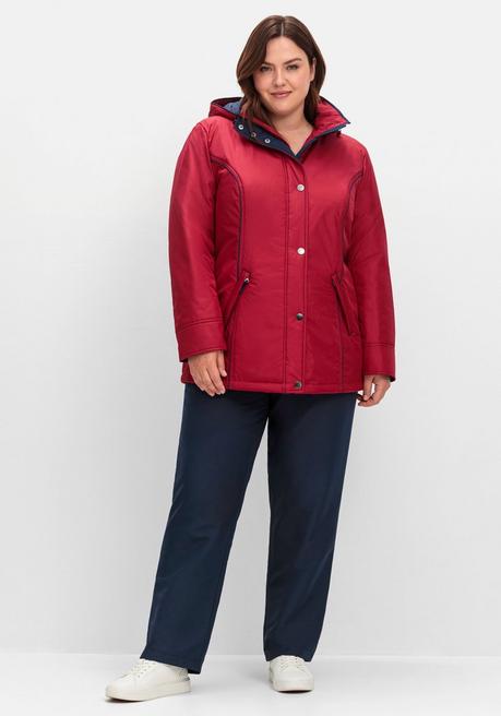 sheego Wind- und wasserabweisende Funktionsjacke - rot sheego Tiefpreis