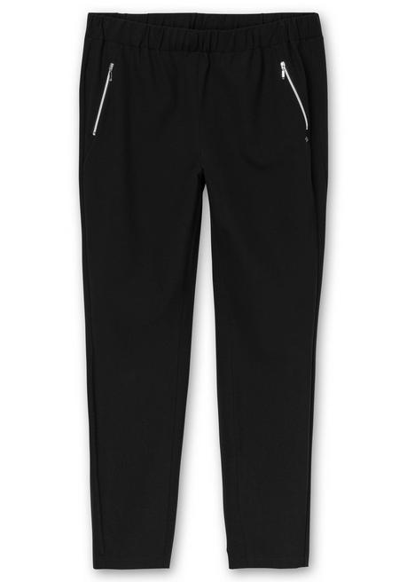 sheego Schmale Hose mit Stretchbund, aus Scuba-Qualität - schwarz sheego Kostenlose Rückgabe