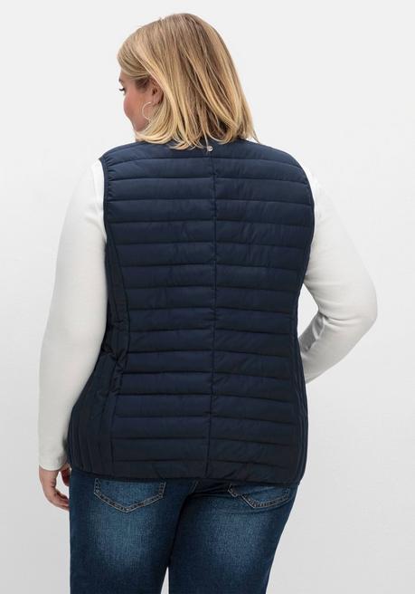 sheego Leicht wattierte Steppweste mit 2-Wege-Zipper - nachtblau sheego JETZT KAUFEN