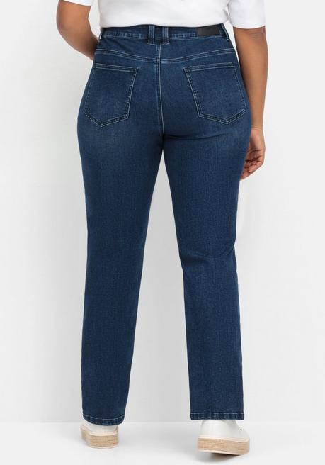 sheego Gerade Jeans mit TruTemp365® Fasern - dark blue Denim sheego Bis zu 65% Rabatt