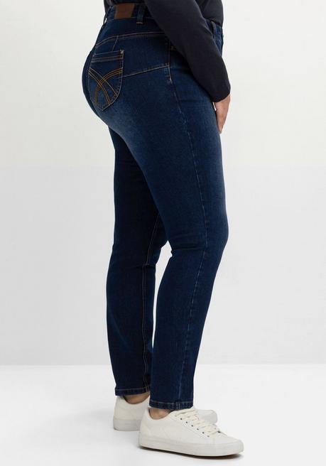 sheego Skinny Jeans in Curvy-Schnitt SUSANNE - dark blue Denim sheego Bis zu 55% Rabatt