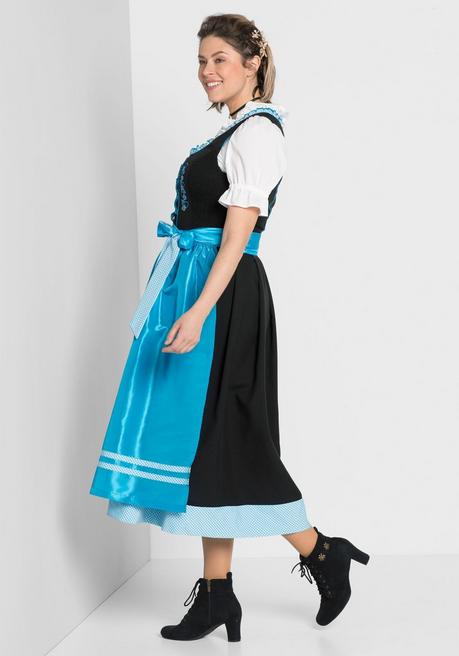 sheego Dirndl mit Schürze 2tlg. - schwarz-türkis sheego Discount Store für neue Produkte