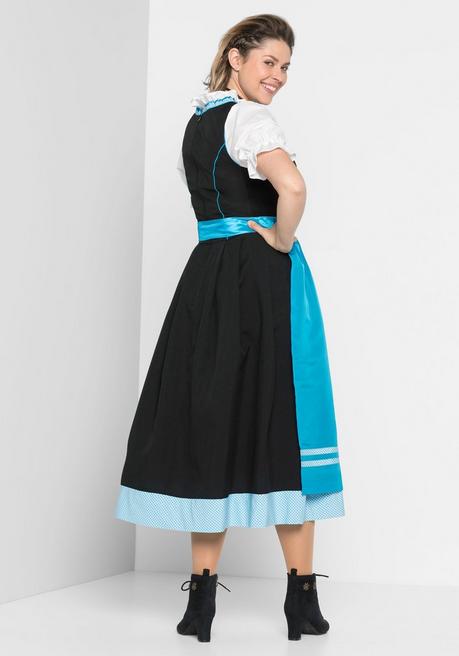 sheego Dirndl mit Schürze 2tlg. - schwarz-türkis sheego Discount Store für neue Produkte