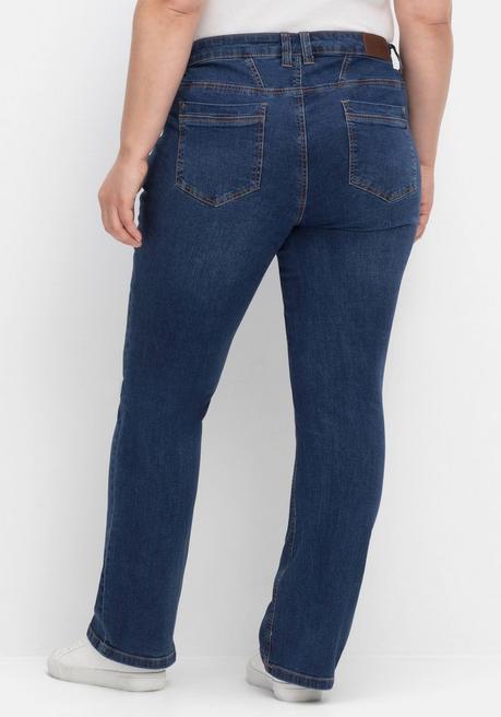sheego Bootcut-Jeans in Curvy-Schnitt SUSANNE - dark blue Denim sheego Riesige Rabatte