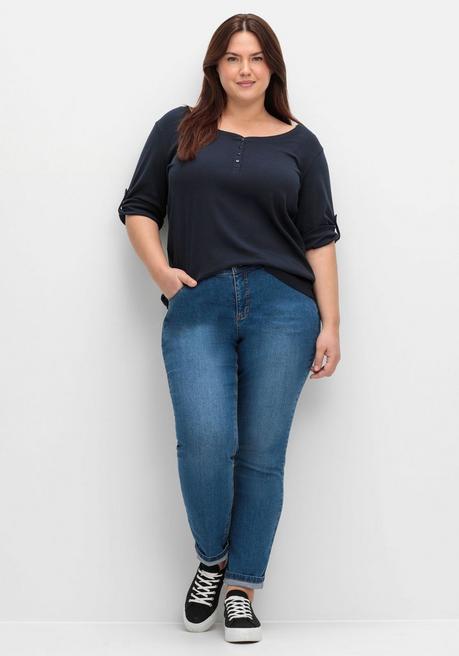 sheego Schmale Jeans in Curvy-Schnitt VERENA - blue Denim sheego Hotsell