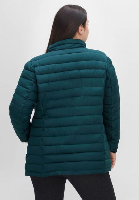sheego Steppjacke mit Stehkragen und Teilungsnähten - tiefgrün sheego Günstiger Verkauf