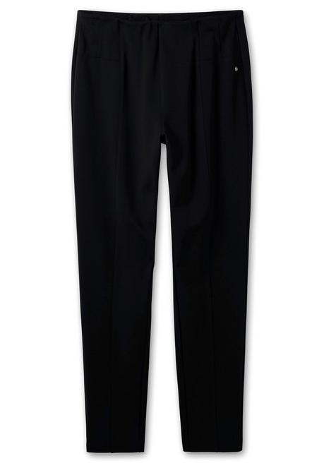 sheego Jerseyhose aus Interlock, schmale Beinform - schwarz sheego Meist gekauft