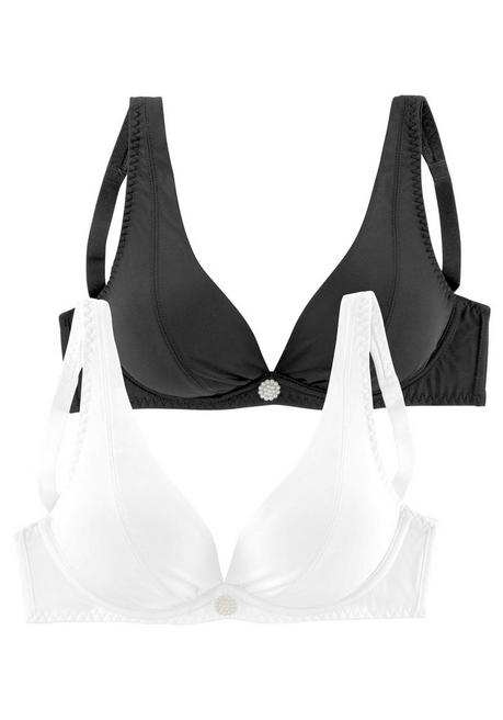 PETITE FLEUR Bügel-BH - schwarz+weiß sheego Begrenztes Angebot