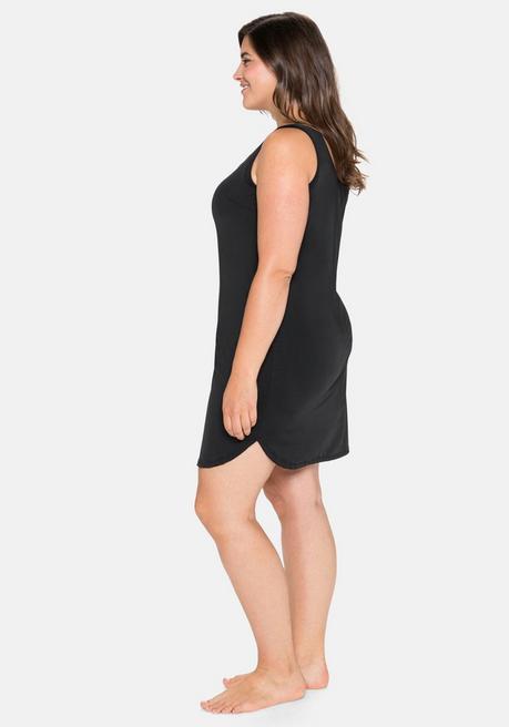 sheego Unterkleid mit gerundetem Saum, elastische Qualität - schwarz sheego Bis zu 50% Rabatt