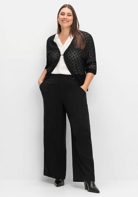 sheego Weite High-Waist-Hose im Curvy-Schnitt ELLA - schwarz sheego Black Friday Preise