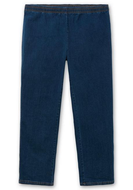 sheego Jeans in Karottenform, mit Stretchbund - dark blue Denim sheego zollfrei