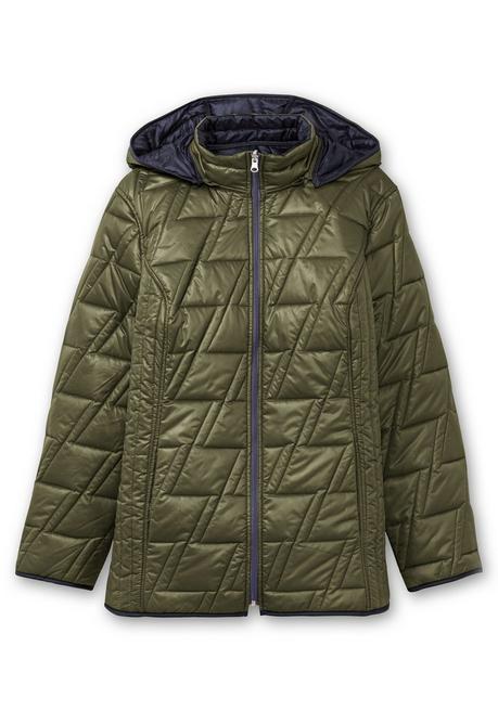 sheego Wendesteppjacke mit Kapuze und Stehkragen - khaki sheego 2025