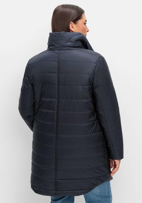 sheego Wasserabweisende Steppjacke mit hohem Stehkragen - tiefblau sheego Hotsell