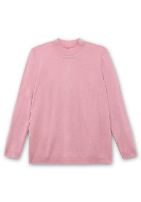 sheego Extraweicher Pullover mit Stehkragen - rosé sheego Rabatt