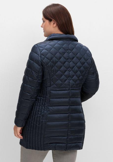 sheego Winterjacke im Steppmix, mit feinem Schimmer - marine sheego Versandkostenfrei