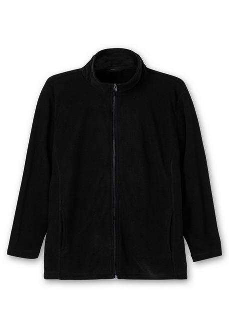 sheego Kuschelige Fleecejacke mit Reißverschluss - schwarz sheego Osterangebot