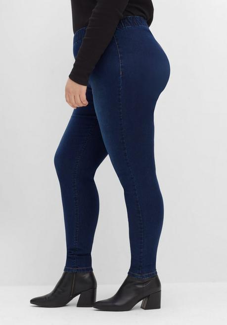 sheego Jeggings in individueller Waschung - dark blue Denim sheego Online Outlet