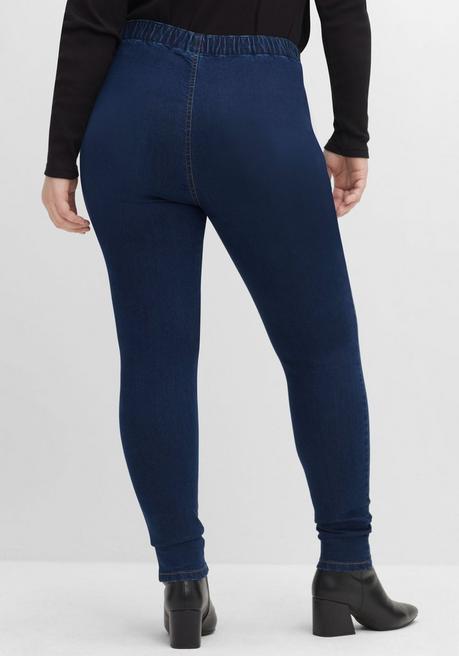 sheego Jeggings in individueller Waschung - dark blue Denim sheego Online Outlet