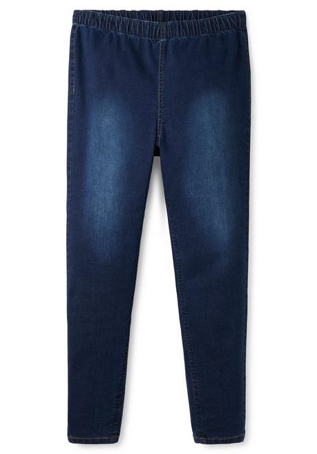 sheego Jeggings in individueller Waschung - dark blue Denim sheego Online Outlet
