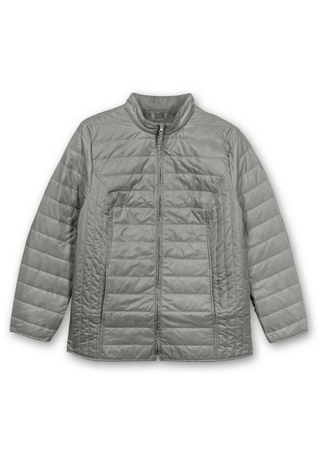 sheego Leicht wattierte Steppjacke mit Stehkragen - hellgrau sheego Exklusive Angebote