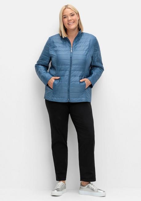sheego Leicht wattierte Steppjacke mit Stehkragen - jeansblau sheego Bestseller
