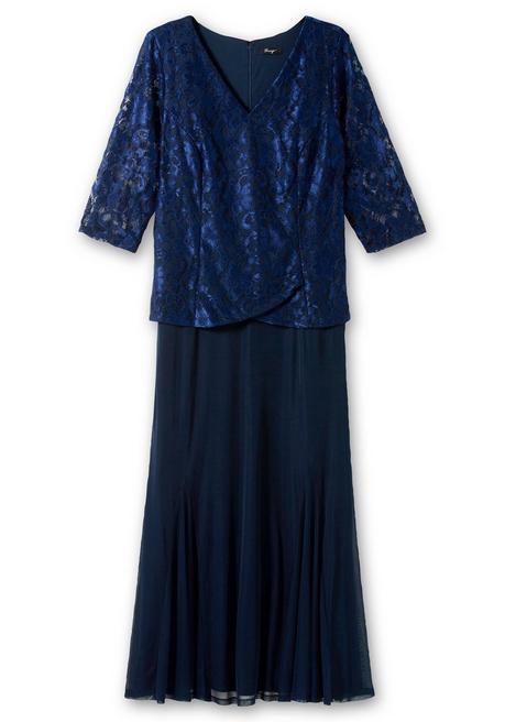 sheego Abendkleid mit floraler Spitze - marine sheego Saisonale Angebote