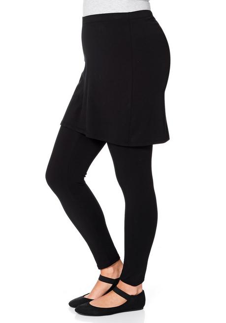 sheego by Joe Browns Leggings mit angesetztem Minirock - schwarz sheego Wochenangebot