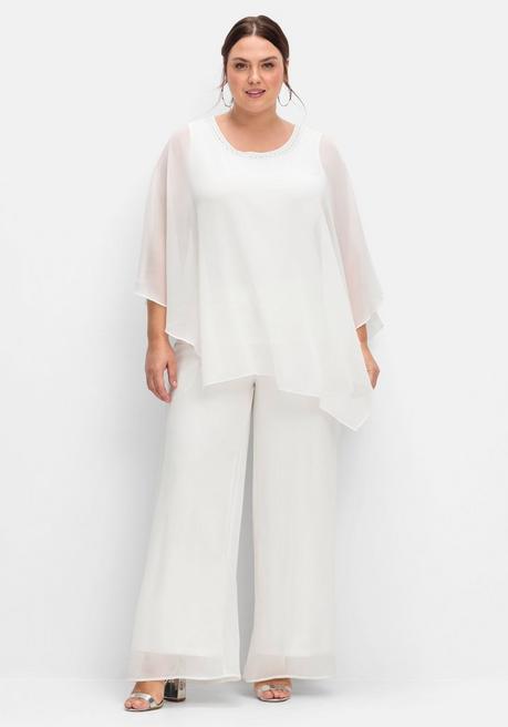 sheego Tunika in 2-in-1-Optik - offwhite sheego Letzte 3 Tage