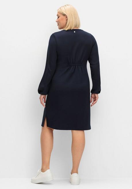 sheego Shirtkleid in schwerer Qualität, mit Raffung hinten - tiefblau sheego Letzte 2 Tage