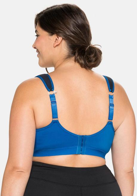 sheego Sport-BH aus Coolmax®, im Komfort-Schnitt - italienblau sheego Schlussverkauf