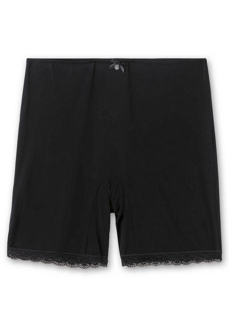 sheego Shaping-Formpants mit hoher Taille und Spitzensaum - schwarz sheego Exklusivangebot