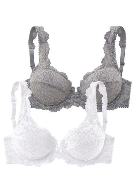 PETITE FLEUR Bügel-BH - stein+weiß sheego Tägliche Deals